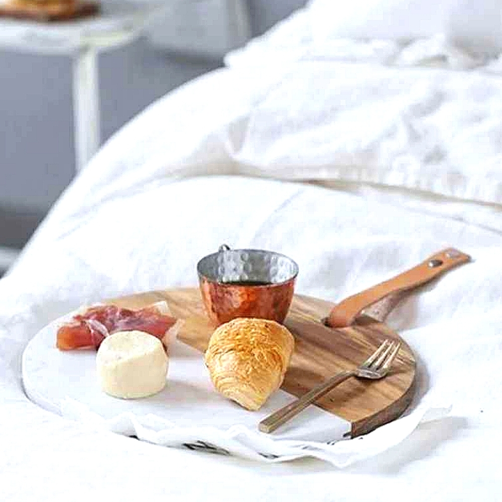 PERSONALIZED Charcuterie Board 10" Marble+Wood - Picture 2 of 5